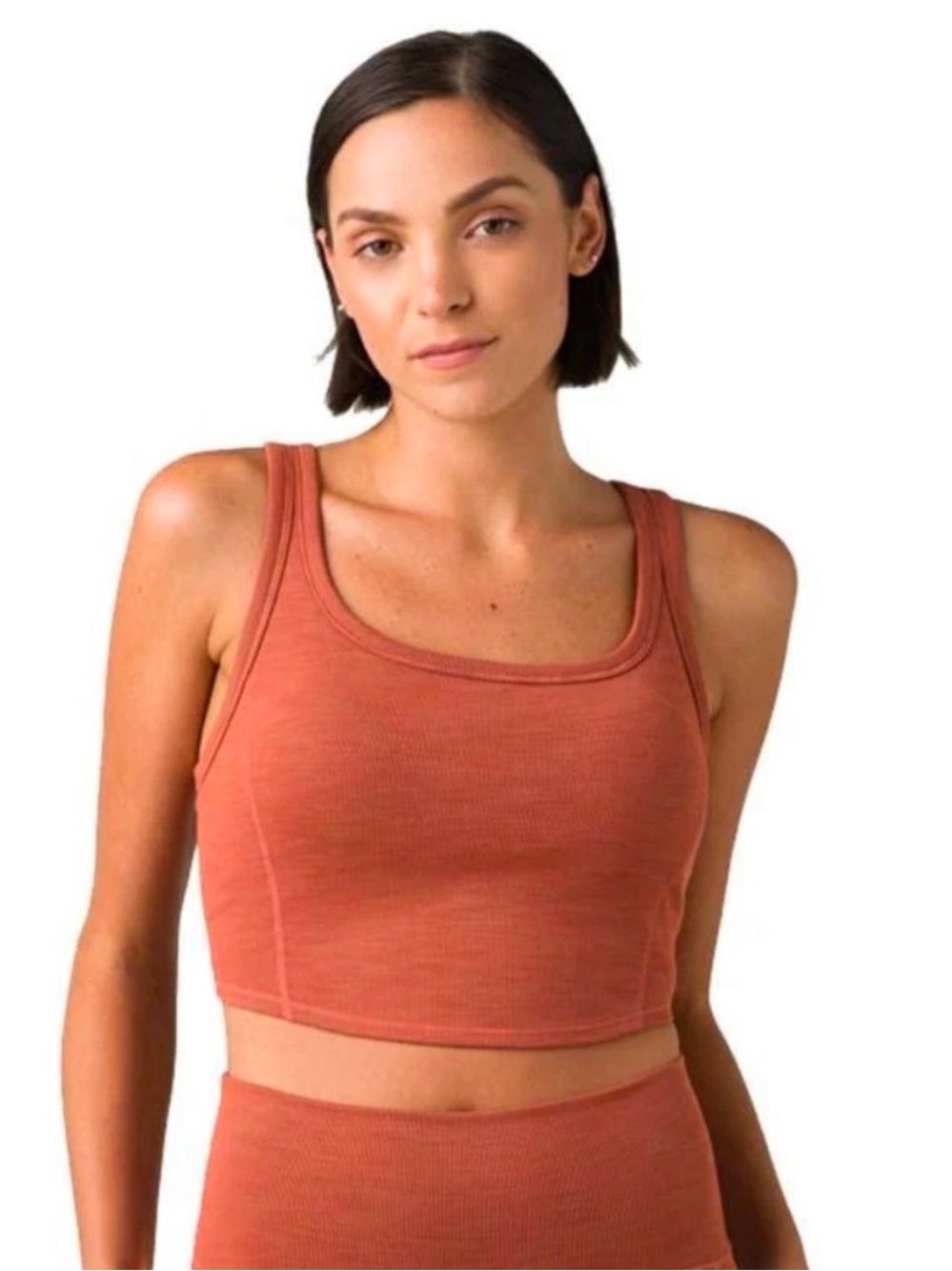 PrAna Rust Active athleisure cropped Tank Top Large